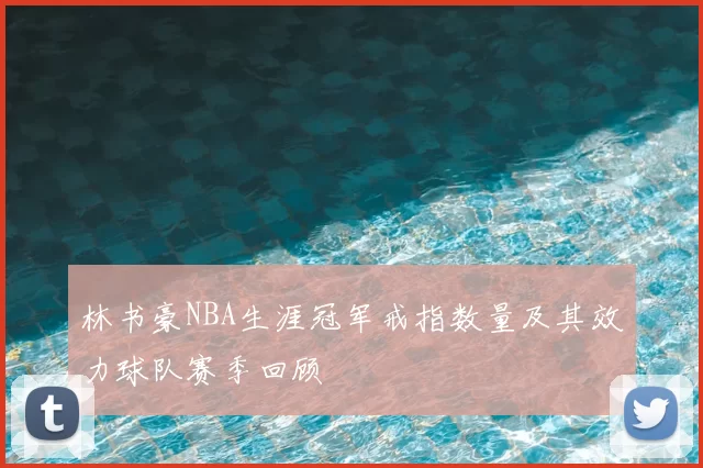 林书豪NBA生涯冠军戒指数量及其效力球队赛季回顾